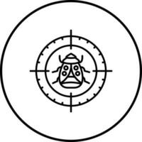 Bug Target Vector Icon