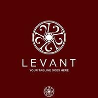 Letter or word L carving font on circle around like Motif image graphic icon logo design abstract concept vector stock. Can be used as a symbol related to initial or interior.