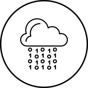 Cloud Coding Vector Icon