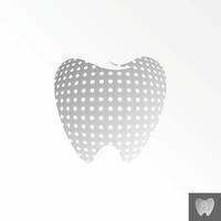 Dental or teeth or Tooth and dots with zoom image graphic icon logo design abstract concept vector stock. Can be used as a knob related to oral care or health