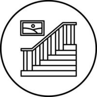 icono de vector de escalera