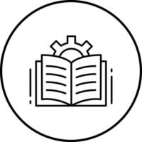 icono de vector de libro abierto