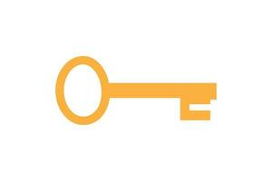 Key vector, lock element in trendy flat design. Icon in trendy flat style isolated on background. Key icon page symbol for your web site design Key icon logo, app, UI. Key icon illustration, EPS10. vector