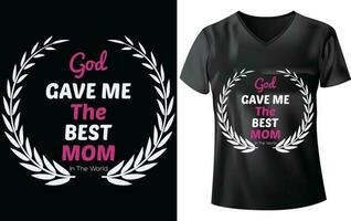 MOTHER'S DAY T-SHIRT DESIGN vector