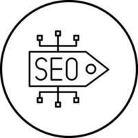 icono de vector de etiqueta seo