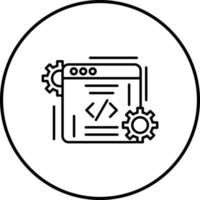 icono de vector de codificación