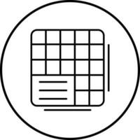 Table Data Vector Icon