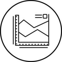 icono de vector de gráfico de spline