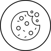 icono de vector de galleta