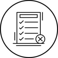 Fake List Vector Icon