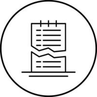 Corrupted List Vector Icon
