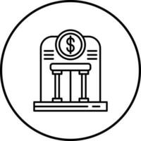 icono de vector de banco