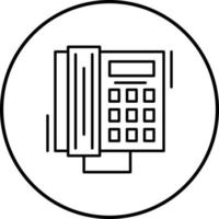 icono de vector de llamada telefónica