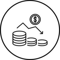 Money Loss Vector Icon