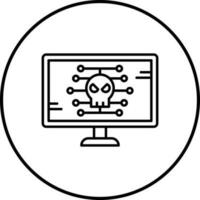 icono de vector de malware