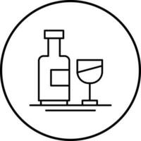 Wine Bottle Vector Icon