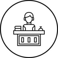 Office Reception Vector Icon