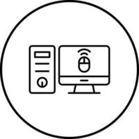 Desktop Computer Vector Icon