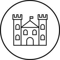 icono de vector de castillo