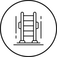 icono de vector de escalera