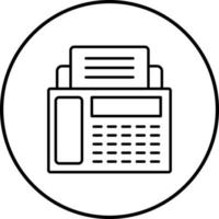 Fax Machine Vector Icon