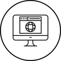 icono de vector de sitio web