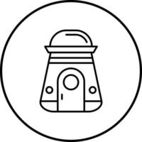 icono de vector de cápsula espacial