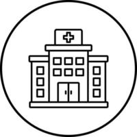 icono de vector de hospital