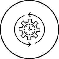 Rotate Time Vector Icon
