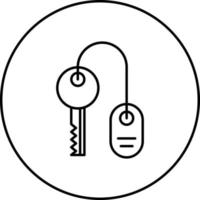 Room key Vector Icon