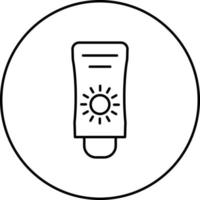 Sun Cream Vector Icon