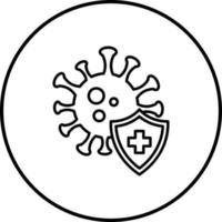 icono de vector de protección médica