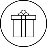 icono de vector de caja de regalo