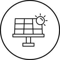 icono de vector de energía solar