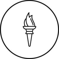 Torch Vector Icon