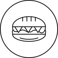 icono de vector de sándwich