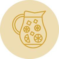 Lemonade Jug Vector Icon Design