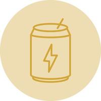 Energy Drink Vector Icon Design