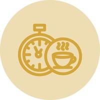 Tea Time Vector Icon Design