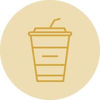 Milkshake Vector Icon Design