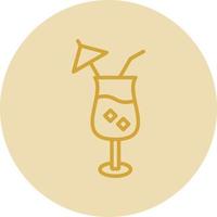 Pina Colada Vector Icon Design