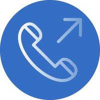 Outgoing Call Vector Icon Design