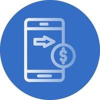 Send Money Mobile Vector Icon Design