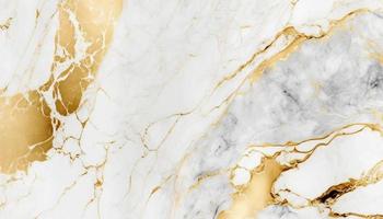 Natural White and Gold marble texture for skin tile wallpaper luxurious background. photo