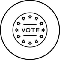 icono de vector de voto