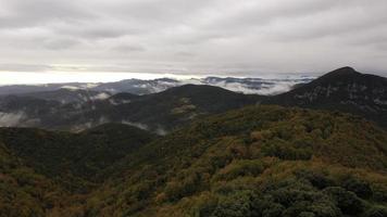 A cloudy day by the mountains video