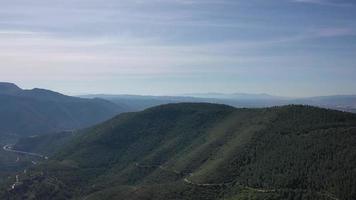 Mountain of pines in the interior of Catalonia video