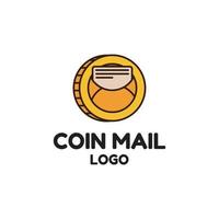 Coin Mail Logo, Suitable for all your business vector