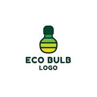 eco bulbo logo, adecuado para verde tecnología o educativo logo vector