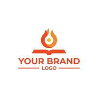 Book Fire Logo, Suitable for Your Business related to it vector